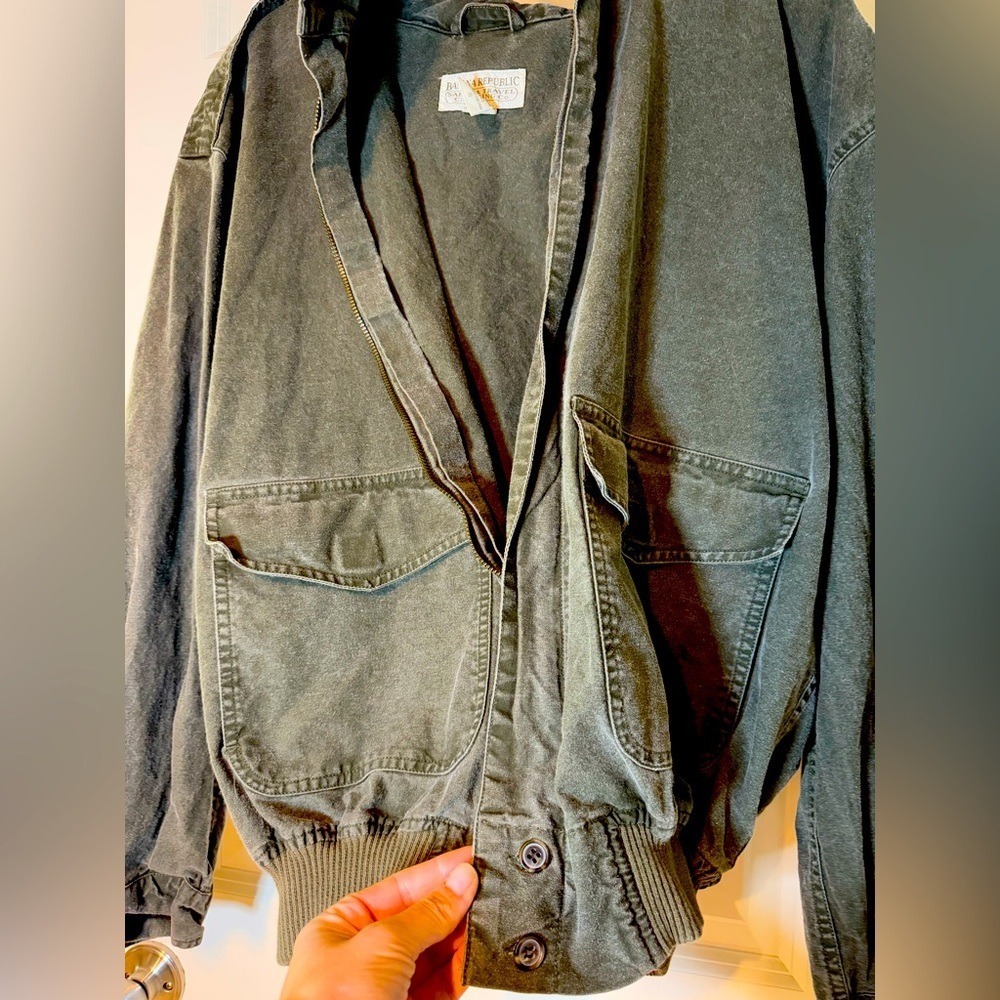 Banana Republic Women's Bomber Jacket‎ Vintage Military Size Small - Picture 4 of 10